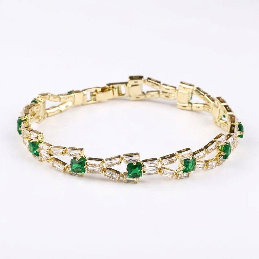 Verde Link bransoletka tenisowa | Złoto