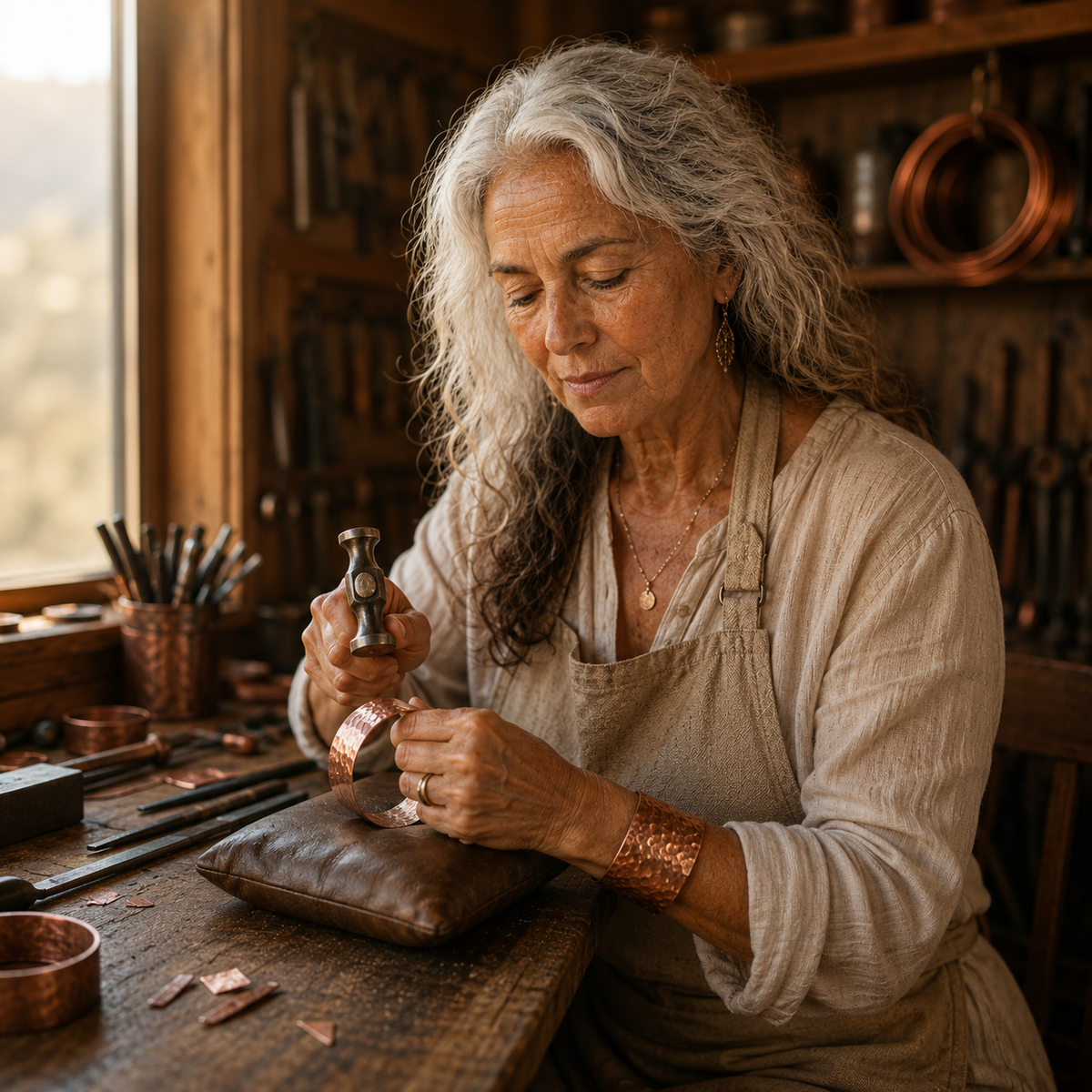 Naszyjnik miedziany - Cedr